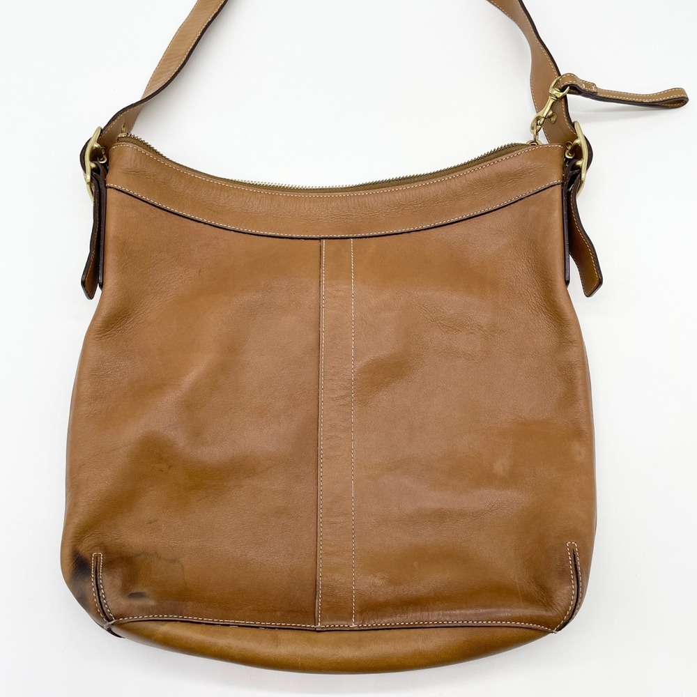 Coach Womens Legacy Leather Shoulder Bag Y2K Quiet Luxury Old Money H2S-9325 - Picture 2 of 14